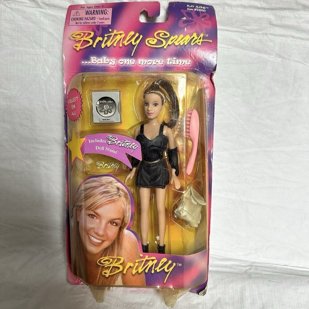 NEW Britney Spears 2000 Ponytailed Baby One More Time Play Along Doll 23500